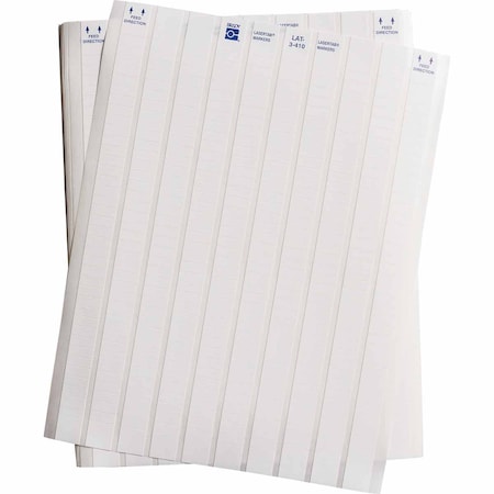 Brady LaserTab Tamper-Evident Polyolefin Lbls 0.25 in H x 0.65 in W White 27/PK LAT-3-410-10